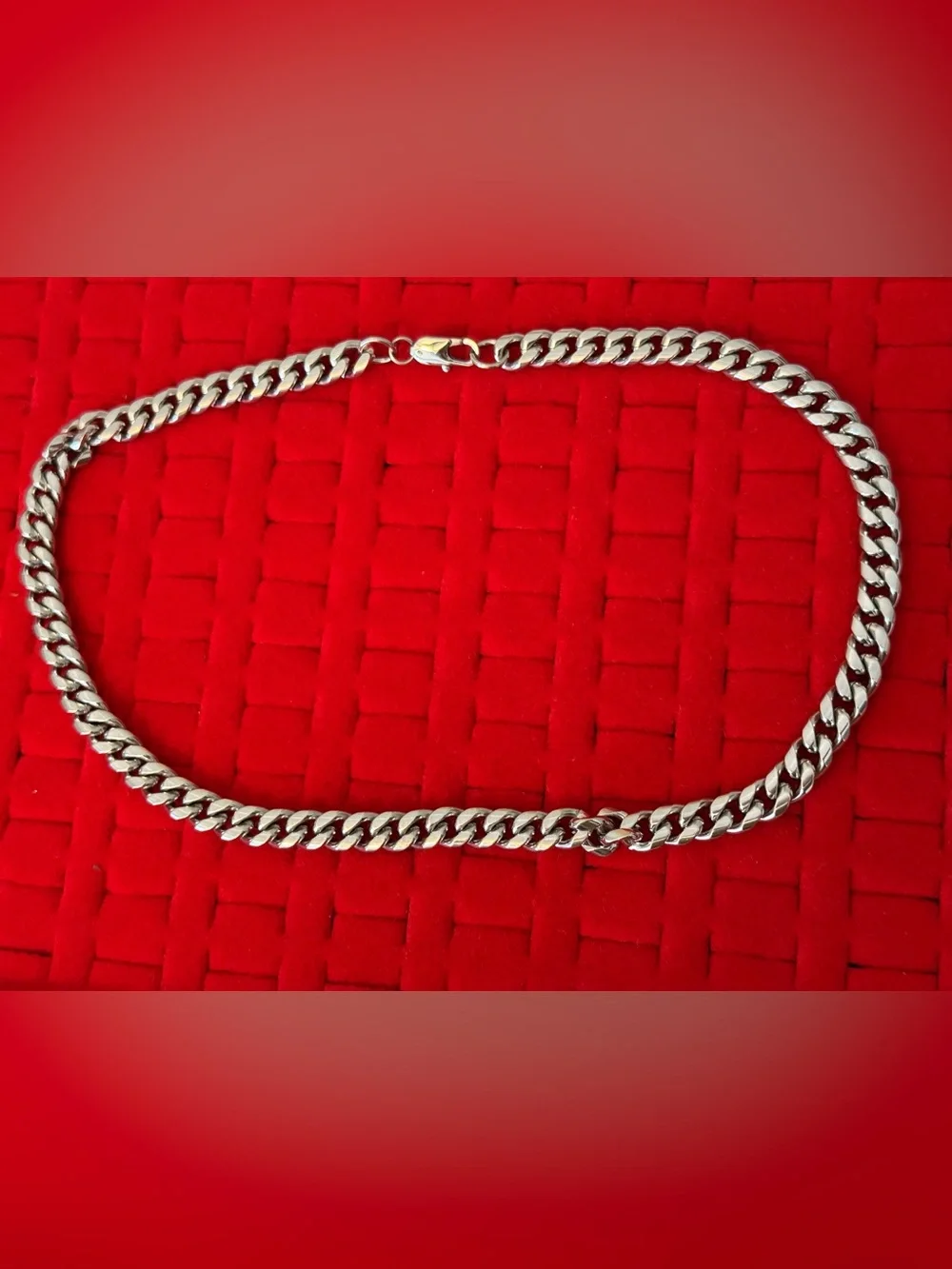 Men’s Stainless Steel Cuban Link Chain Necklace